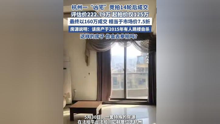 澳彩77749.cσm查询开奖和凶宅竞拍14轮后成交与杭州一凶宅竞拍14轮后成交